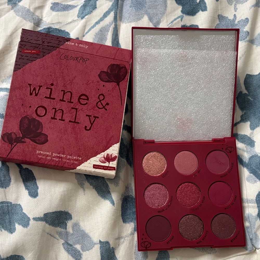 ColourPop Wine & Only Eyeshadow Palette, NWT